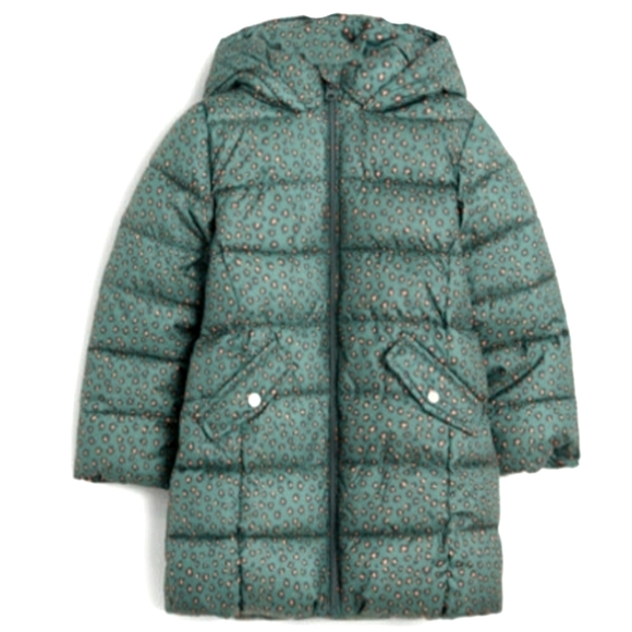 MNG KIDS  Quilted long coat green - Picture 1 of 8